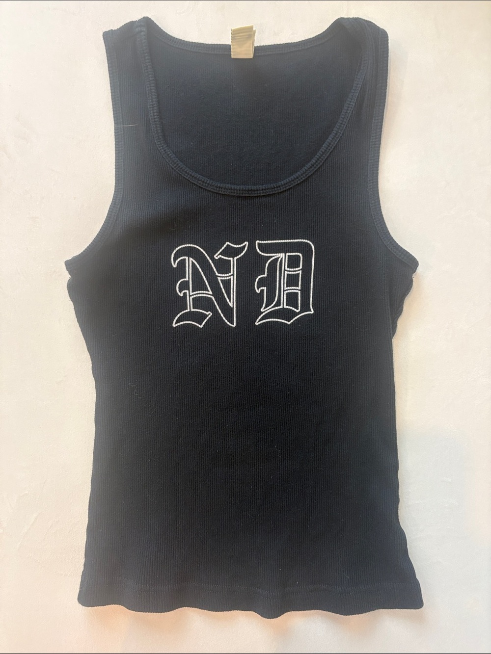 No Doubt Black Ribbed Tank from Gwen Stefani concert.